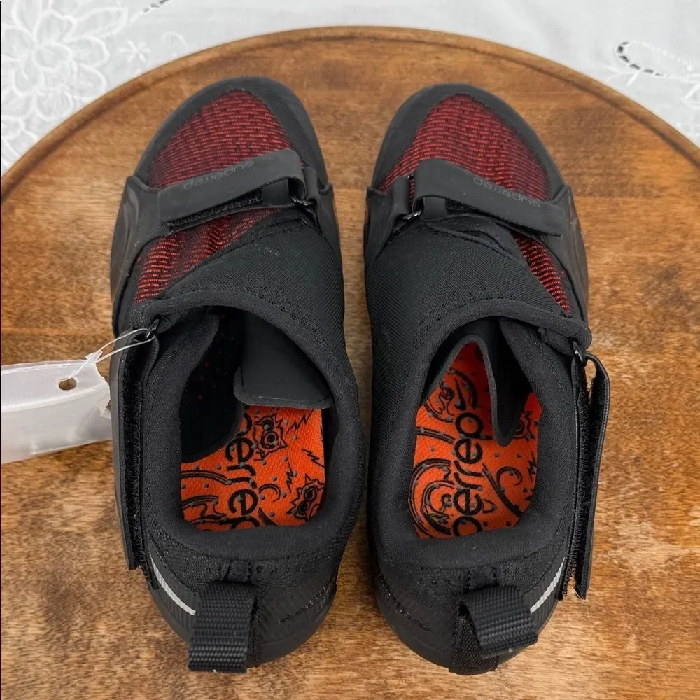 Nike Shoes Mens 6.5 Superrep Cycle Black Metallic Silver Hyper Crimson Bike